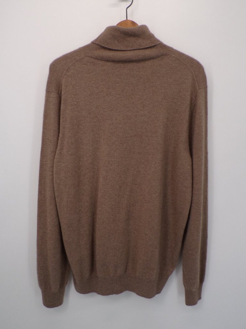 GOBI 100% Organic Cashmere Women's Turtleneck (XL) Brown Sweater - Picture 5 of 9